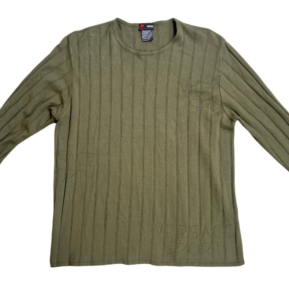 Versace Sport Sweater • Vintage • Green • 41" Chest